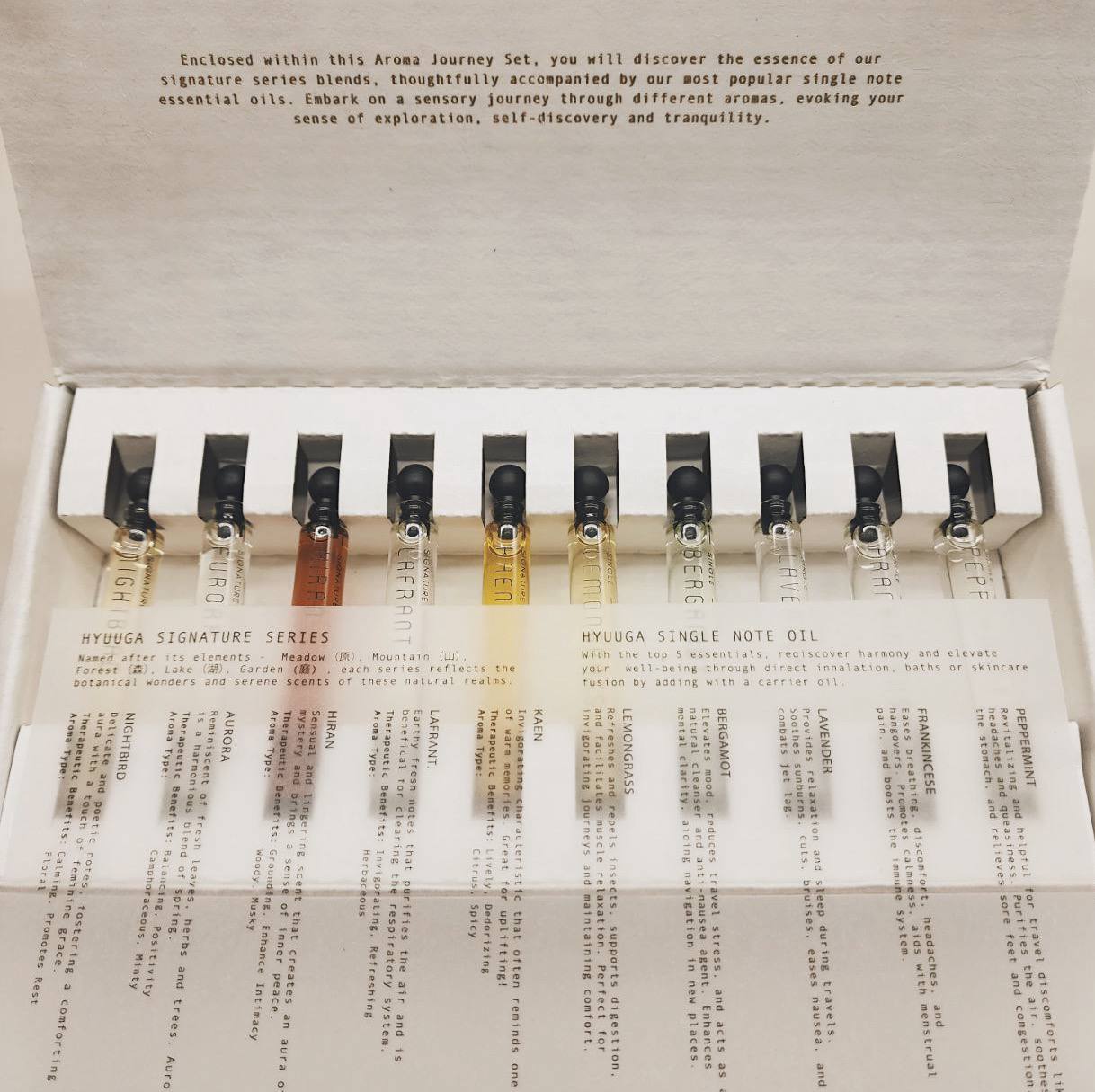 Closer look to our Aroma Journey Set