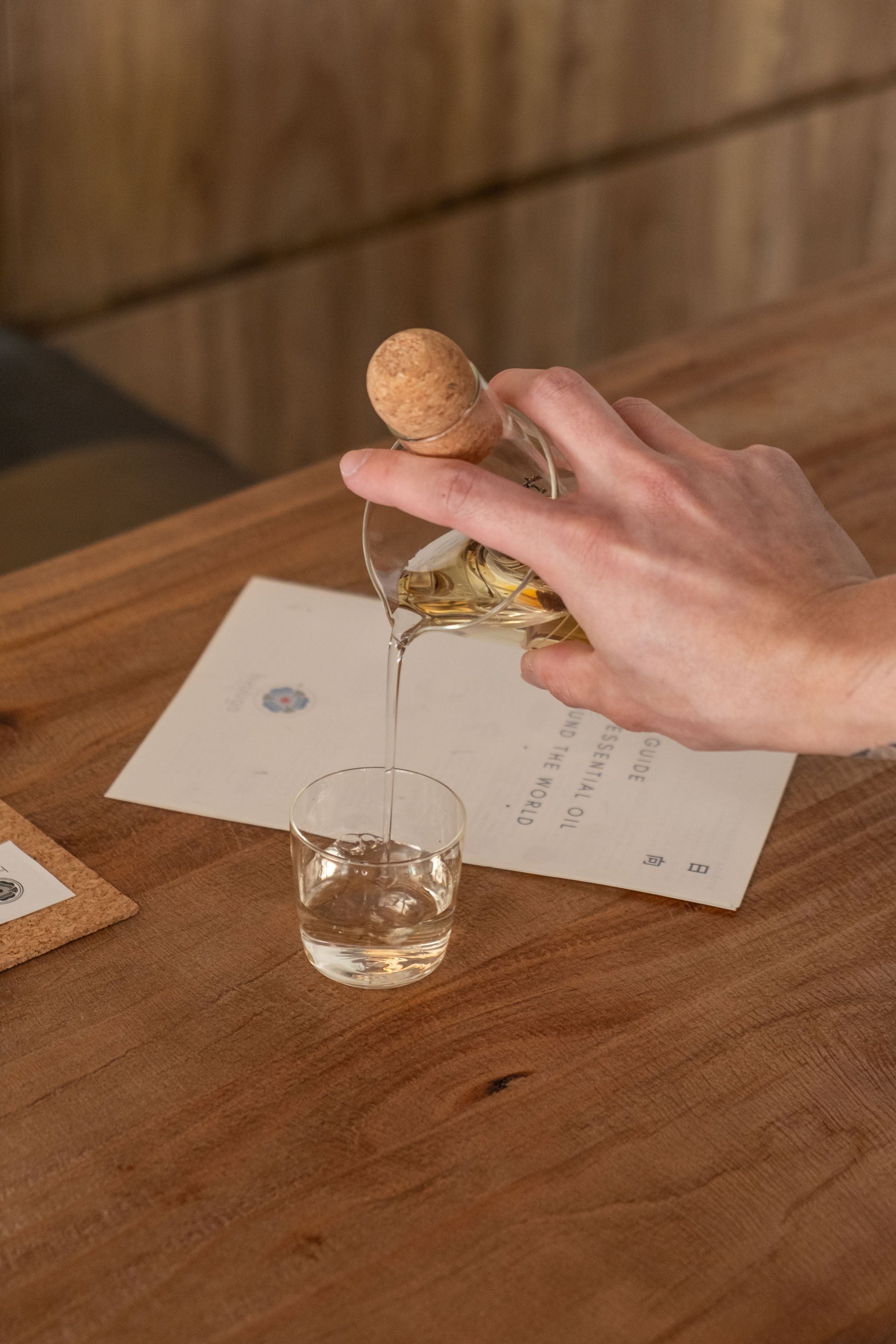 Complimentary tea from Lunì