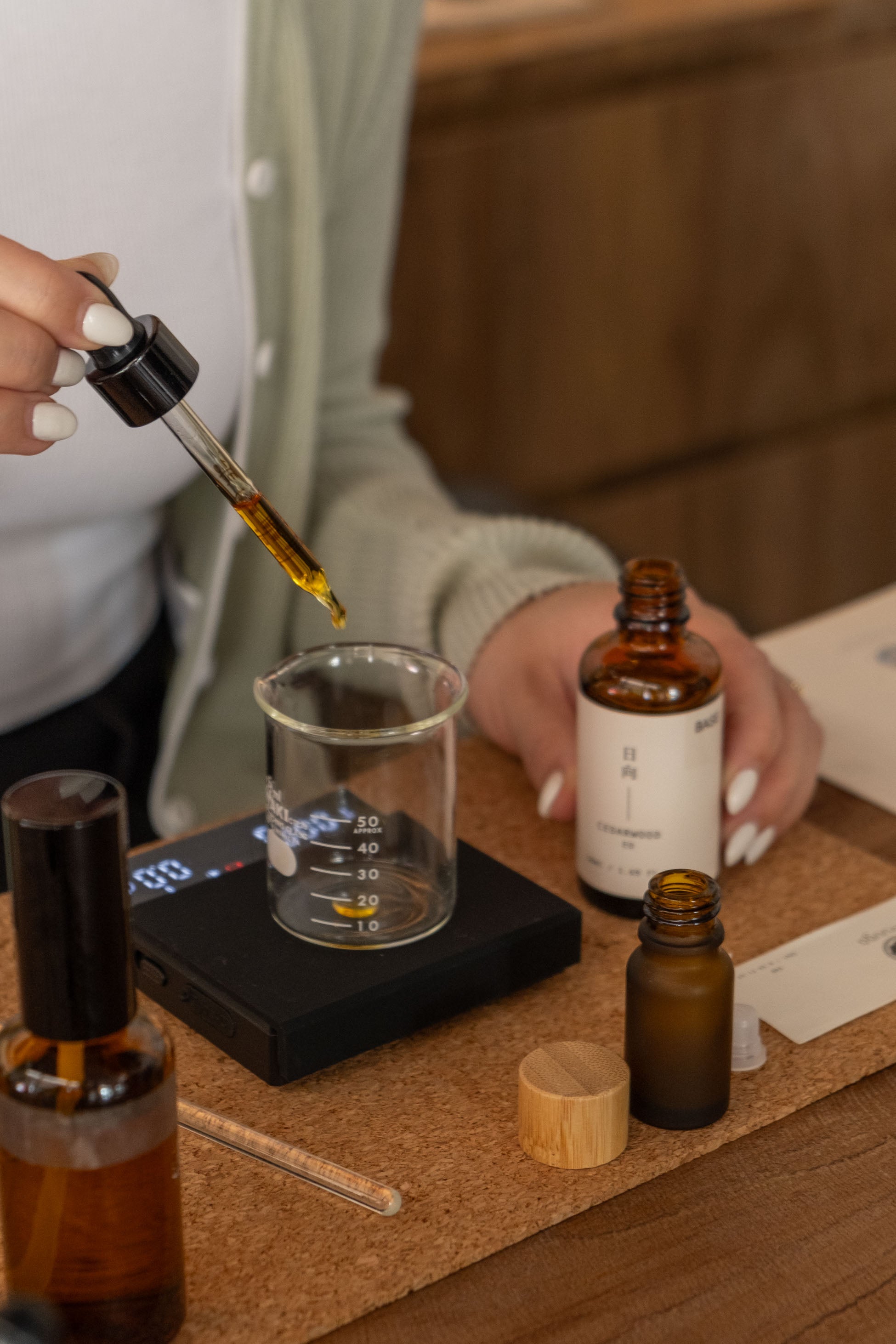 Measure precisely how much of each Essential Oils you should have